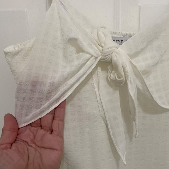 HYFVE Blouse Womens Size S Ivory Pullover Spaghetti Strap Sheer Lined NEW *Read* - Picture 3 of 9